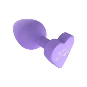 Korek analny silikonowy Secret Entrance ToyJoy fioletowy 8.5 cm