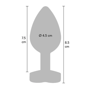 Korek analny silikonowy Secret Entrance ToyJoy fioletowy 8.5 cm
