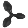 Potrójny korek analny Black Velvets silikonowy 13 8 cm