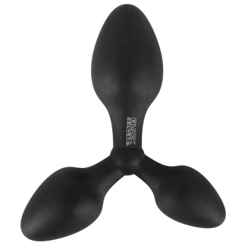 Potrójny korek analny Black Velvets silikonowy 13 8 cm