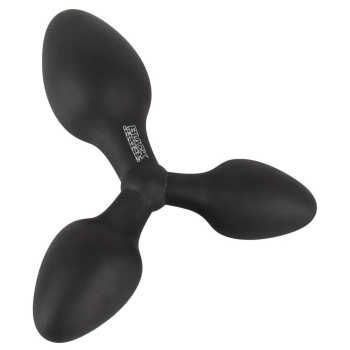 Potrójny korek analny Black Velvets silikonowy 13 8 cm