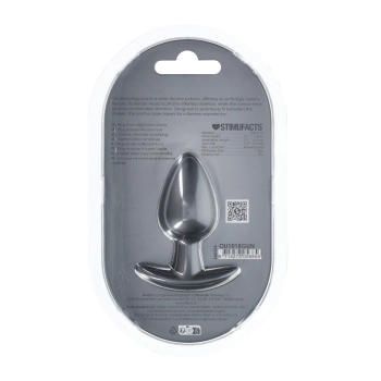 Silikonowy korek analny Ouch medium metaliczny 79 cm