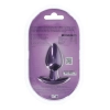 Silikonowy korek analny Ouch! medium metaliczny fiolet 7,9 cm