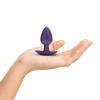 Silikonowy korek analny Ouch! medium metaliczny fiolet 7,9 cm