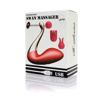 Stymulator łabędziowy silikonowy B Series Magic USB z app