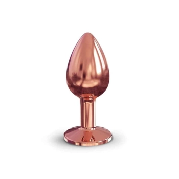Metalowy korek analny z czarnym kryształem Marc Dorcel Diamond S 7 cm