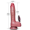 Wibrator realistyczny silikonowy Power Stroke teleskopowy 18 cm