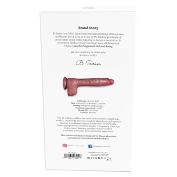 Wibrator realistyczny silikonowy Power Stroke teleskopowy 18 cm