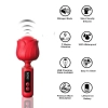 Wibrator Rose Magic silikonowy wodoodporny USB 12,5 cm