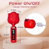 Wibrator Rose Magic silikonowy wodoodporny USB 12,5 cm