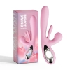 Wibrator króliczek różowy Bliss Bunny z uderzeniami silikonowy USB