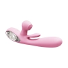 Wibrator króliczek różowy Bliss Bunny z uderzeniami silikonowy USB