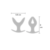 Korek analny rozszerzający się Hidden Desire Anchor czarny 8 cm