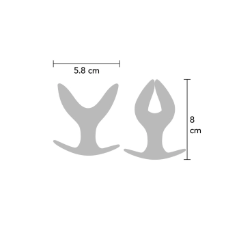 Korek analny rozszerzający się Hidden Desire Anchor czarny 8 cm