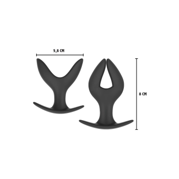 Korek analny rozszerzający się Hidden Desire Anchor czarny 8 cm