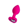 Korek analny ToDo Diamond Heart różowy miniaturowy 7 cm