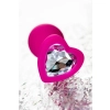 Korek analny ToDo Diamond Heart różowy miniaturowy 7 cm