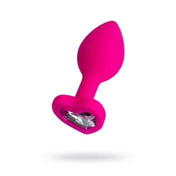 Korek analny ToDo Diamond Heart różowy miniaturowy 7 cm