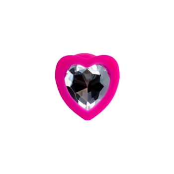 Korek analny ToDo Diamond Heart różowy miniaturowy 7 cm