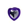 Korek analny ToDo Diamond Heart fioletowy 7 cm