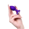 Korek analny ToDo Diamond Heart fioletowy 7 cm