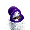 Korek analny ToDo Diamond Heart fioletowy 7 cm