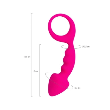 Mały korek analny ToDo Bong różowy 12,5 cm wodoodporny