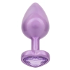 Diamond Heart Plug Large Purple