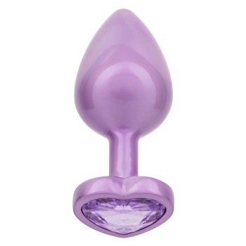Diamond Heart Plug Large Purple
