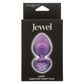 Diamond Heart Plug Large Purple