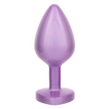 Diamond Heart Plug Large Purple