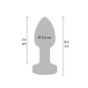 Korek analny wibrujący The Glider ToyJoy srebrny stalowy 8,5 cm USB