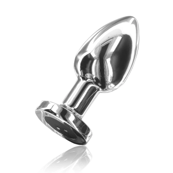 Korek analny wibrujący The Glider ToyJoy srebrny stalowy 8,5 cm USB