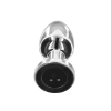 Korek analny wibrujący ToyJoy stalowy srebrny USB