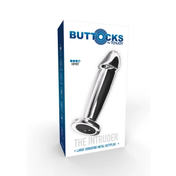 Wibrujący korek analny stal nierdzewny ToyJoy srebrny 11.8 cm USB