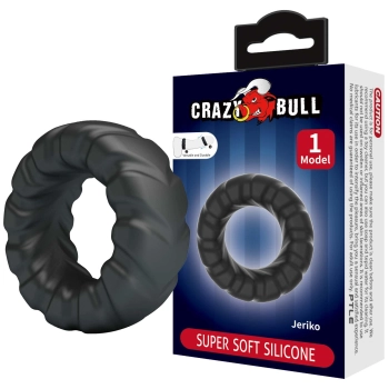 Pierścień erekcyjny supermiękki silikonowy Crazy Bull Jeriko