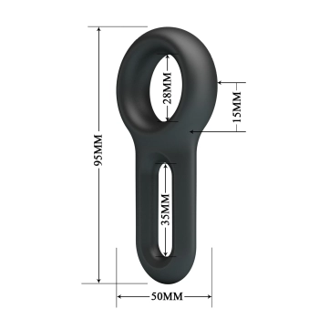 Pierścień erekcyjny silikonowy Crazy Bull Oniel 9,5 cm