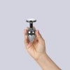 CLEAR CRYSTAL JEWELLED METAL BUTT PLUG L
