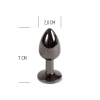 Aluminiowy korek analny Secret Play gunmetal 7 cm