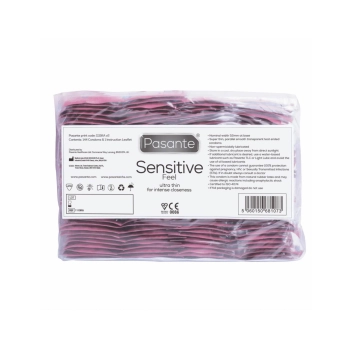Prezerwatywy ultra cienkie Pasante Sensitive Feel 144 sztuki