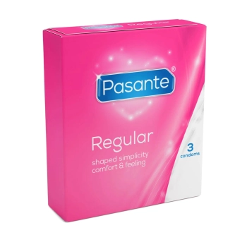 Prezerwatywy Pasante Regular naturalne 19 cm 3 sztuki