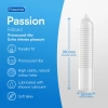 Prezerwatywy prążkowane Pasante Ribbed Passion 3 szt 19 cm