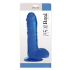 Dildo jelly Real Rapture niebieskie 25 cm z przyssawką