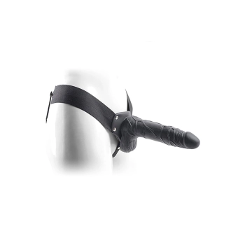 Proteza penisa Real Rapture czarna 20.5 cm z jądrami