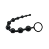 Stopniowany łańcuch analny Timeless Jelly 10 kulek PVC Toyz4lovers czarny