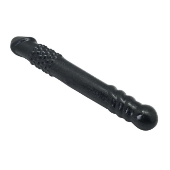 Dildo podwójne Timeless Twofold Toyz4lovers czarny 25 cm TPE