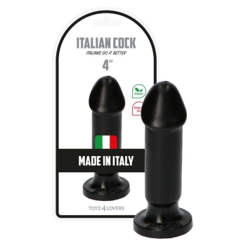 Dildo PVC Toyz4lovers Gino Black 10.5 cm