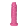 Dildo cyberskórzane Sansone Toyz4lovers różowe 25,5 cm