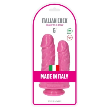 Dildo podwójne Caino e Abele różowe PVC 15.5 cm