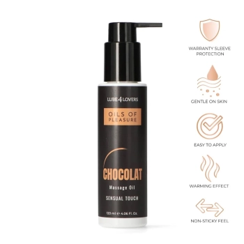 Olejek do masażu czekoladowy rozgrzewający Oils of Pleasure 120 ml